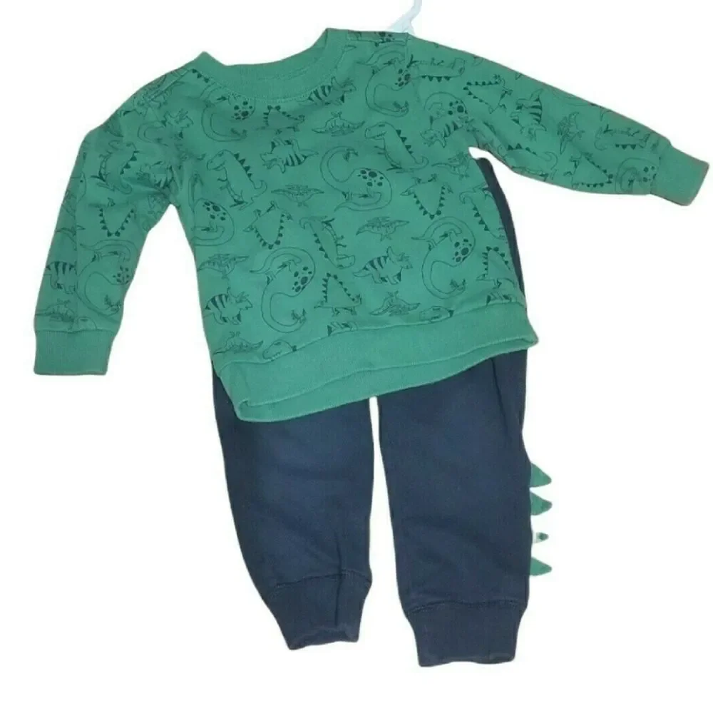 Dinosaur matching sweatpants and sweatshirt 2t